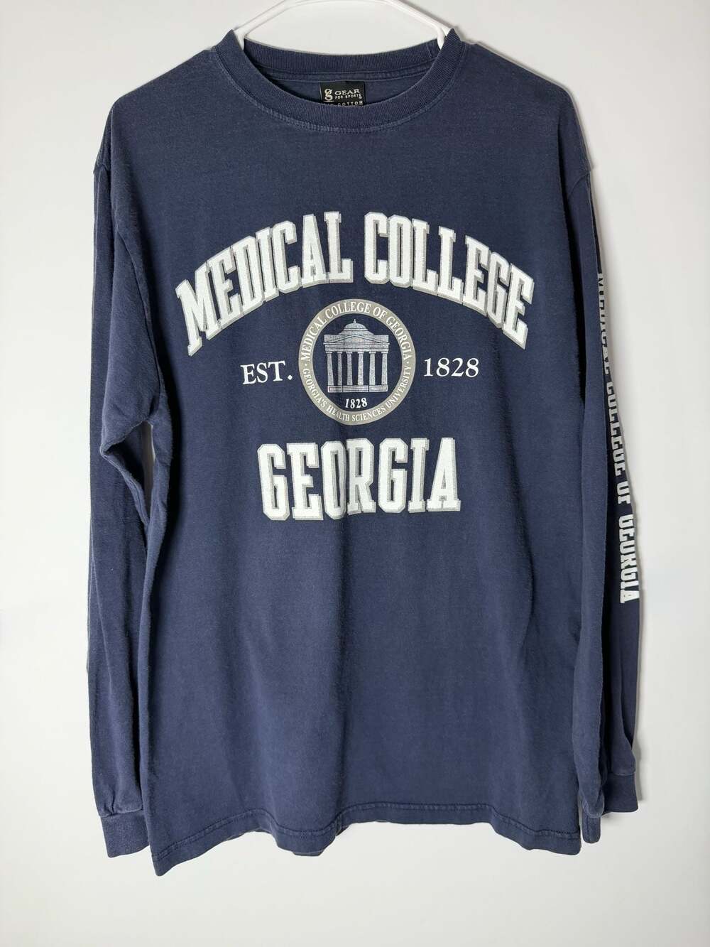 Men's Vintage 90's Medical College of Georgia 1828 Long Sleeve T-shirt
